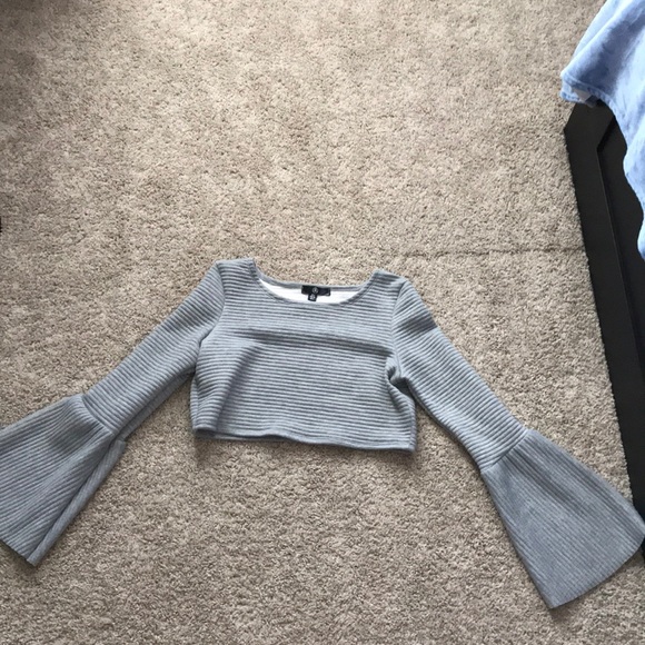 Misguided grey crop too w bellshape arms. - Picture 1 of 1